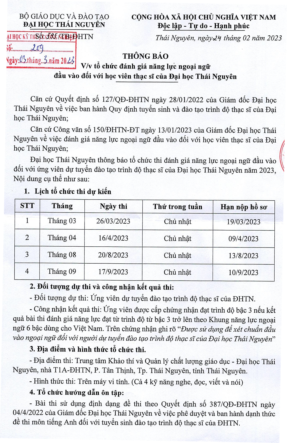 TB thi đánh giá năng lực ngoại ngữ đầu vào ThS.jpg